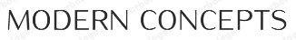 Modern Concepts